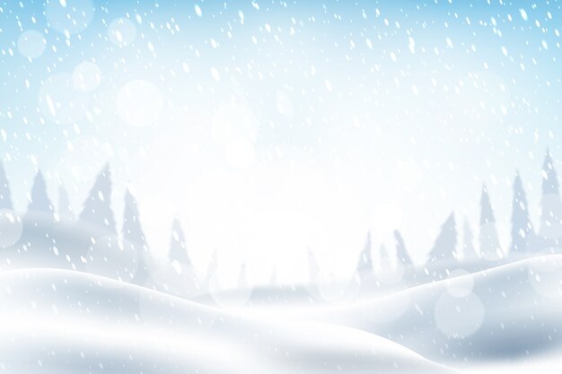 Fondo realista de las nevadas