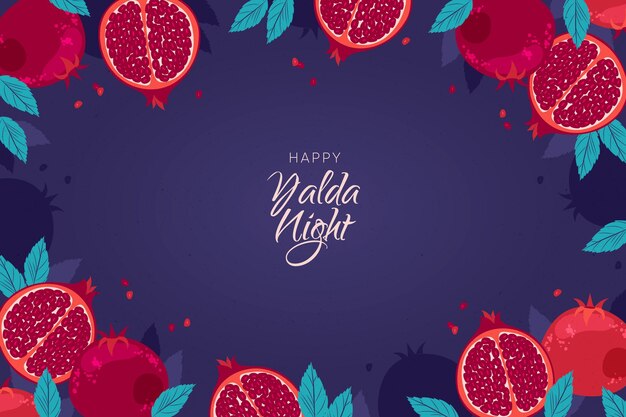 Fondo realista de la noche de yalda