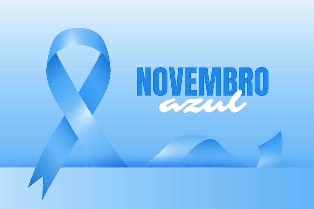 Vector gratuito fondo realista de noviembre azul en español