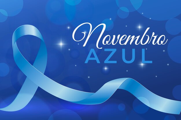 Fondo realista de noviembre azul