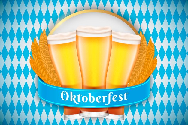 El fondo realista del Oktoberfest