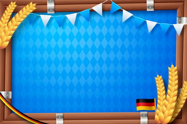 El fondo realista del Oktoberfest