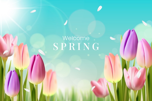 El fondo realista de la primavera.