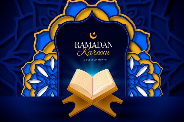 Fondo realista de ramadan kareem