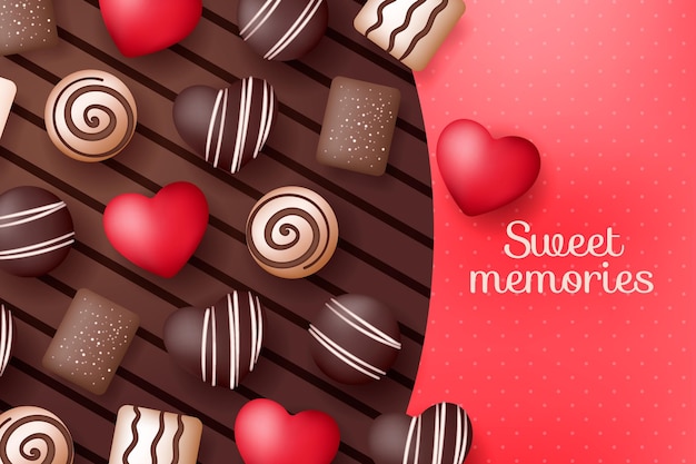 Vectores e ilustraciones de Valentines chocolate para descargar gratis