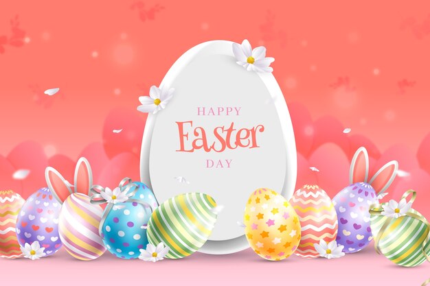 Fondo realista para las vacaciones de Pascua