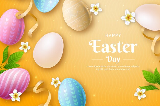 Fondo realista para las vacaciones de Pascua