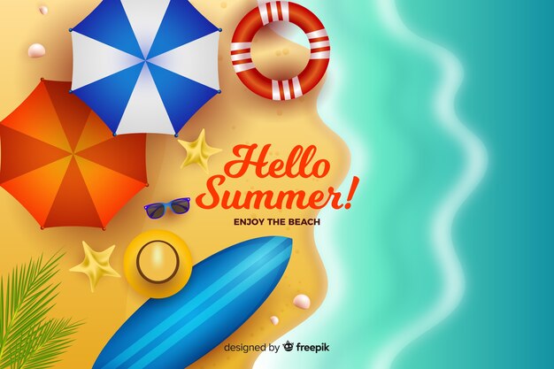 Fondo realista de verano