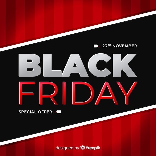 Vector gratuito fondo de rebajas abstracto de black friday