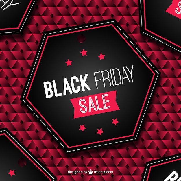 Vector gratuito fondo de rebajas de black friday