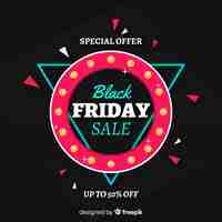 Vector gratuito fondo de rebajas de black friday