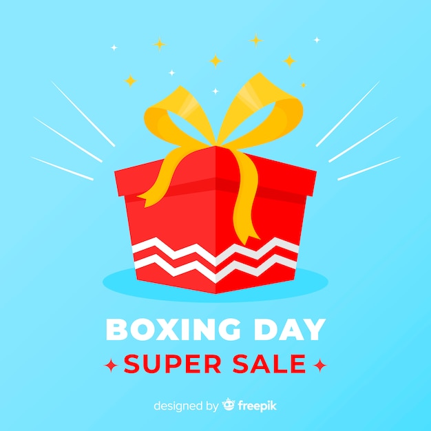 Vector gratuito fondo de rebajas boxing day