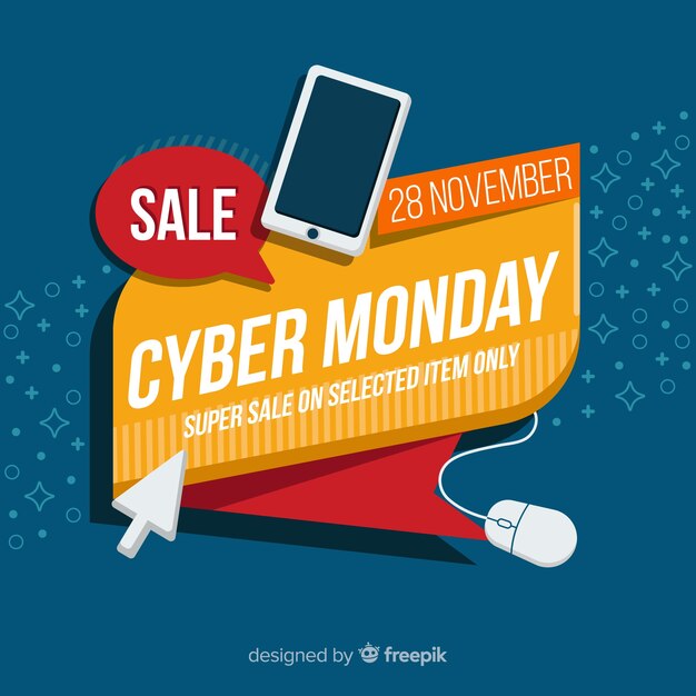Fondo de rebajas de cyber monday