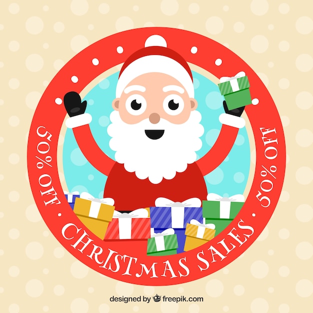 Fondo de rebajas de navidad