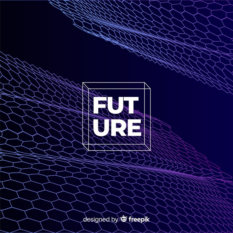 Vector gratuito fondo de la red hexagonal futurista
