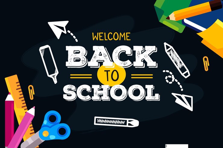 Vector gratuito fondo de regreso a la escuela de pizarra