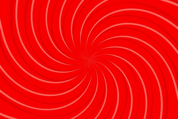 Fondo de remolino rojo de diseño plano