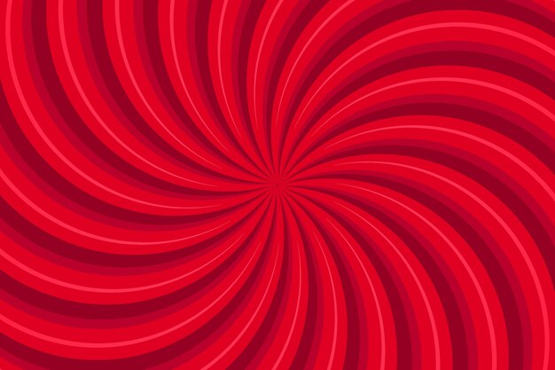 Fondo de remolino rojo de diseño plano