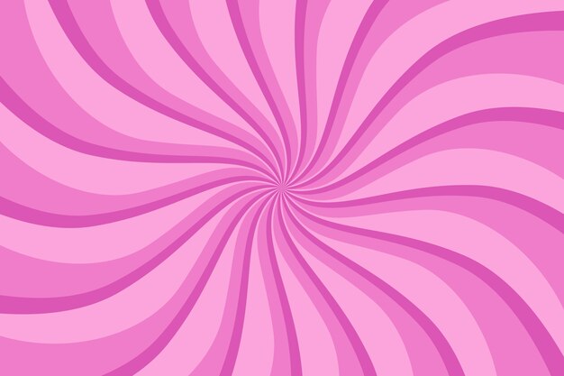 Fondo de remolino rosa de diseño plano