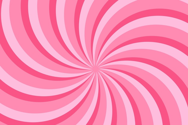 Fondo de remolino rosa de diseño plano