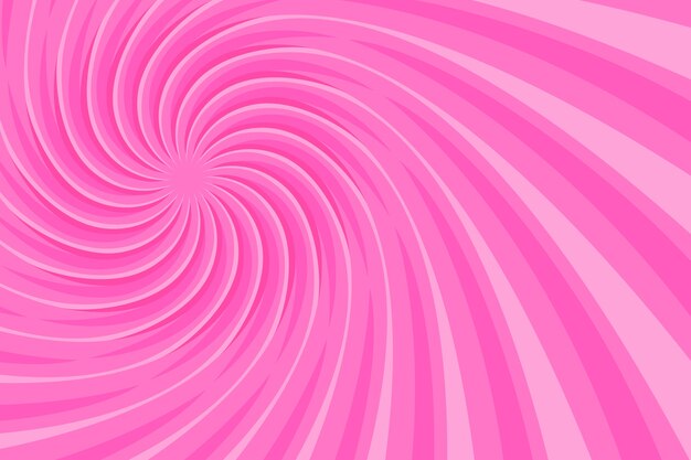 Fondo de remolino rosa de diseño plano