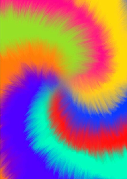 El fondo del remolino de tinte de corbata abstracto de color arco iris