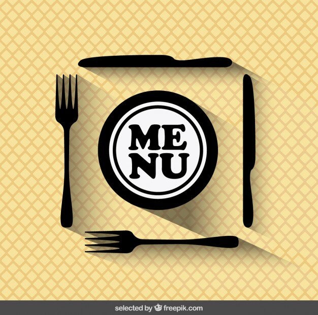 Fondo de restaurante con cubiertos.