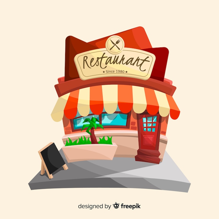 Vector gratuito fondo del restaurante