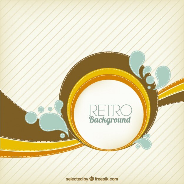 Vector gratuito fondo retro círculo abstracto