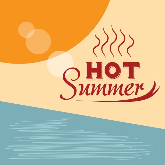 El fondo retro del verano