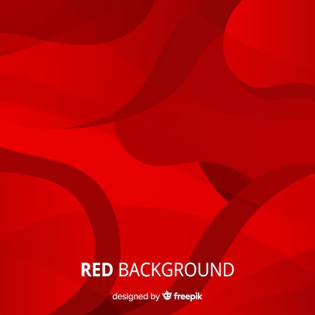 Vector gratuito fondo rojo abstracto con estilo elegante
