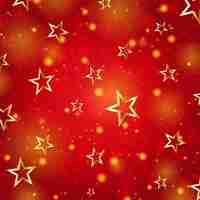 Vector gratuito fondo rojo abstracto con estrellas doradas