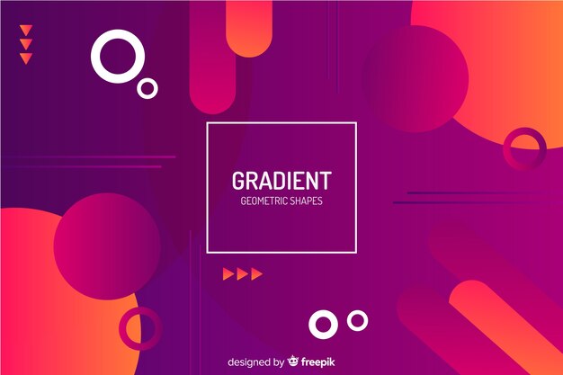 Fondo rojo degradado de formas geométricas