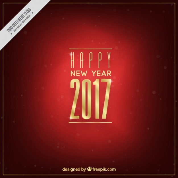 Fondo rojo y dorado para año nuevo