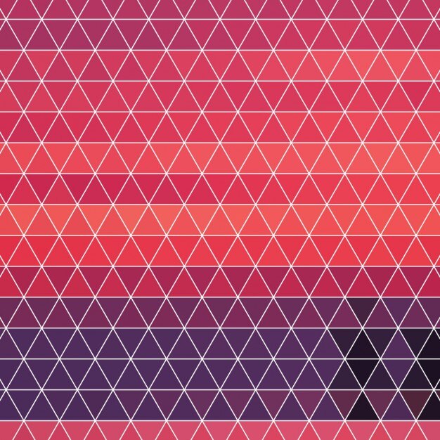 Fondo rojo hecho de polígonos