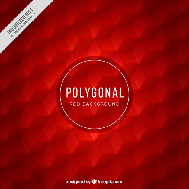 Vector gratuito fondo rojo hexagonal