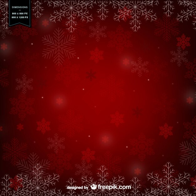 Fondo rojo de invierno
