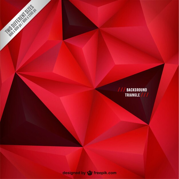 Fondo rojo y negro con triángulos