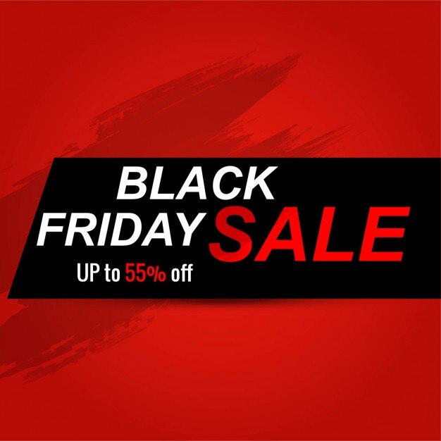 Fondo rojo y negro para las ventas del viernes negro