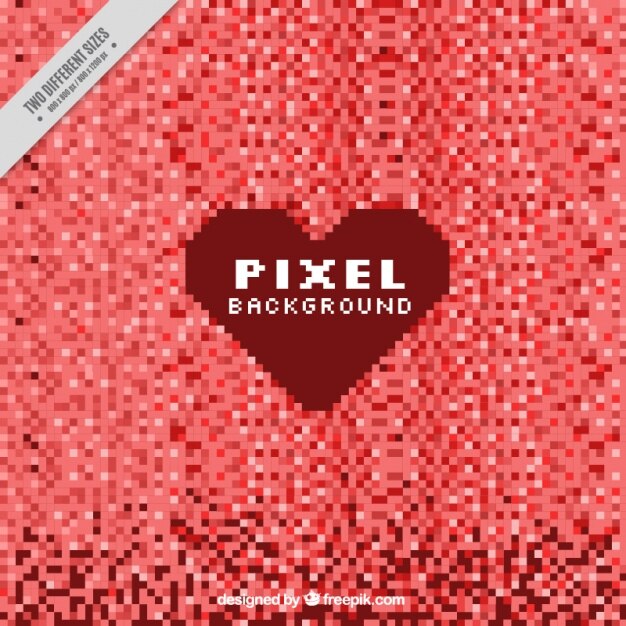 Fondo rojo de píxeles