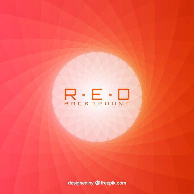 Fondo rojo con polígonos elegantes