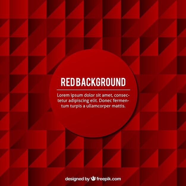 Fondo rojo con triángulos