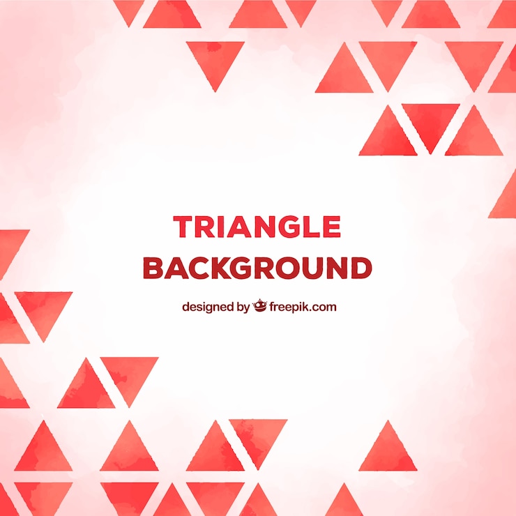 Vector gratuito fondo rojo de triangulos