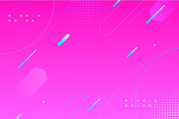Fondo rosa abstracto degradado con elementos geométricos