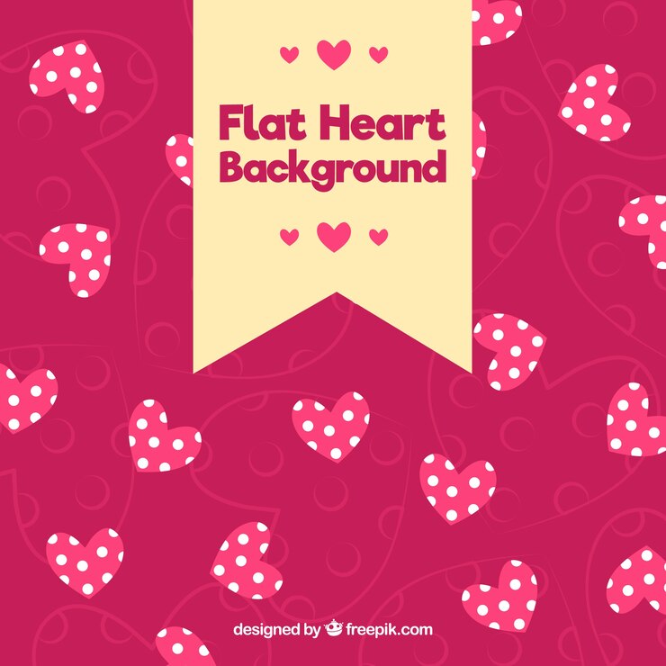 Vector gratuito fondo rosa de corazones con lunares 