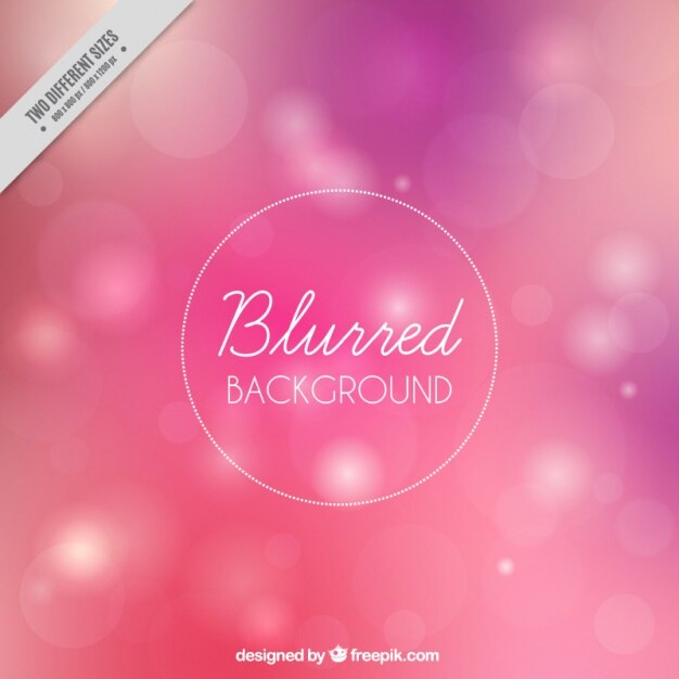 Vector gratuito fondo rosa desenfocado con efecto bokeh