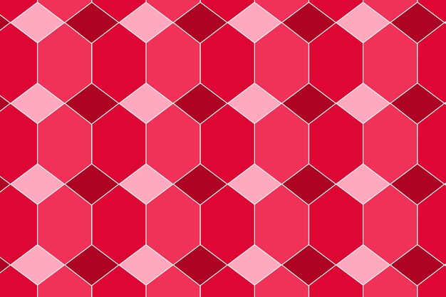 Fondo rosa, lindo patrón geométrico, vector de diseño colorido