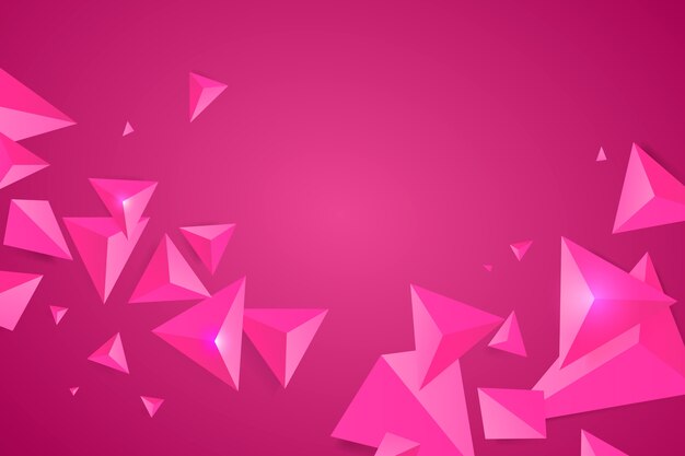 Fondo rosa triángulo con colores vivos