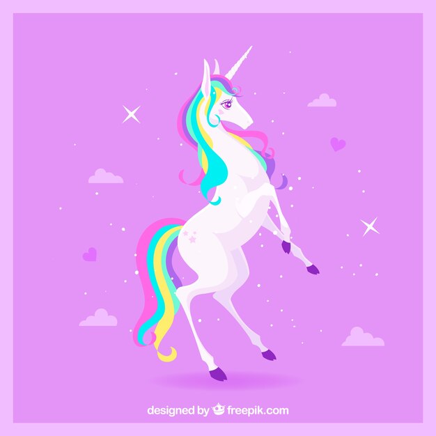 Fondo rosa de unicornio 