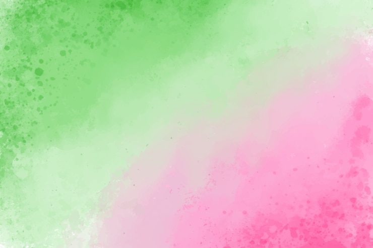 Vector gratuito fondo rosa y verde acuarela